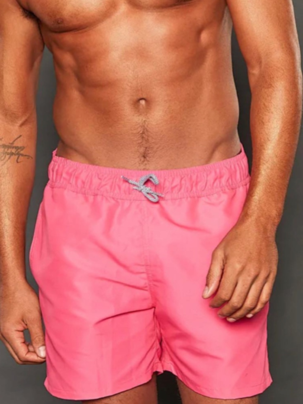 Men's Beverly Beach Pink Swim Trunks 5" Inseam - XXL